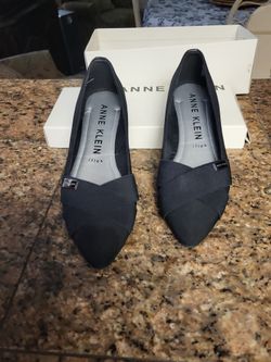 Black Flats Anne Klien Worn Once Sz9