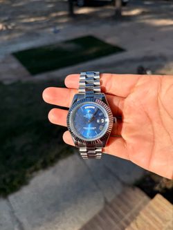 Luxury steel watch