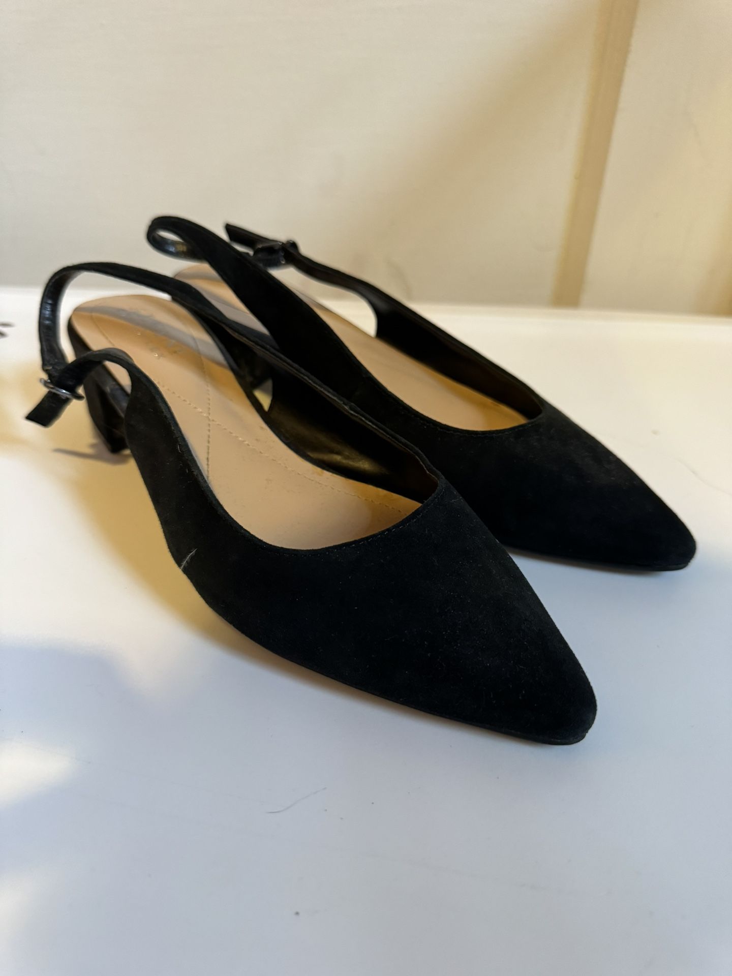 Alfani Black Slingback Block Heel Size 6