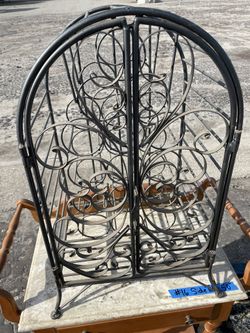 Wrought Iron Wine Rack