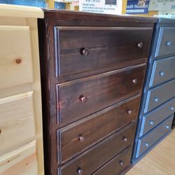 Big Dresser 5 Drawers 100% Pinewood (white )$329