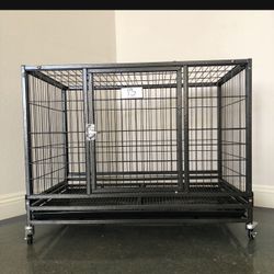 Dog Pet Cage Kennel Size 37” Medium With Grid And Tray New Inbox 