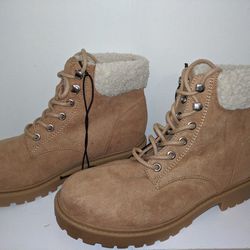 Leather/Suede Women's boots with lining