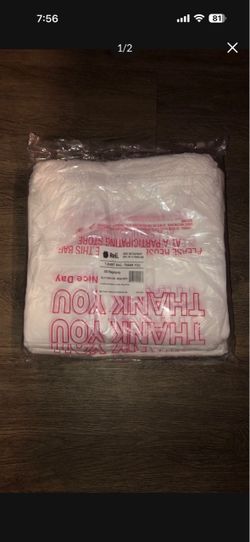 Plastic Bags Thank You Bulk Grocery Shopping Restaurant Bulk Small Business