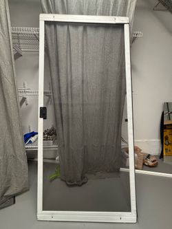 Sliding screen door 36” x 80” white