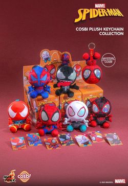 Hot Toys Spider-Man Marvel Comic Cosbi Plush Keychain Collection Blind Boxes