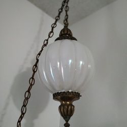 Reduced! Hanging Globe Lamp (Vintage?) 