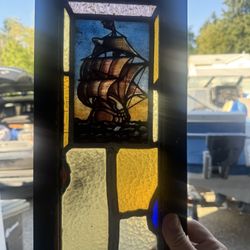 Cool Ship Stained Glass