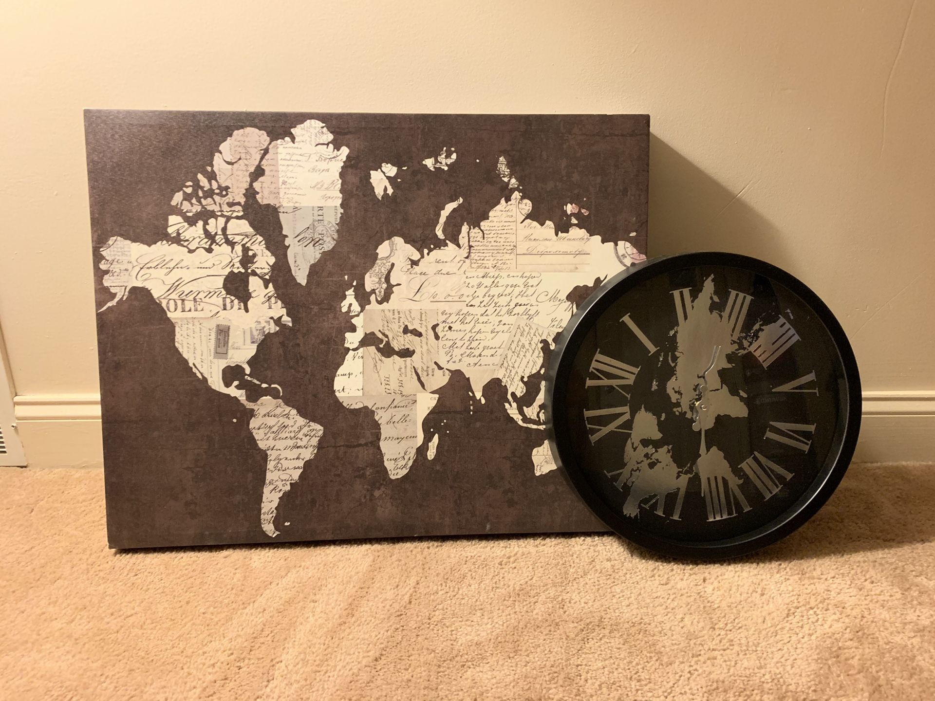 World canvas and world clock
