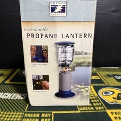 GreatLand Outdoors Twin-Mantle Propane Lantern.