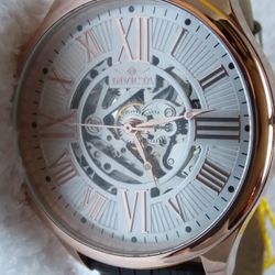 Invicta Silvee Leather Automatic Watch