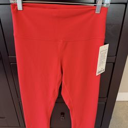 NWT lululemon Wunder Train High Rise Crop 21” Leggings, sz 10