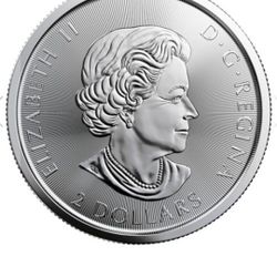 One Ounce  Canadian B.U. Silver Maple Leaf Coins, $2 over Current Spot