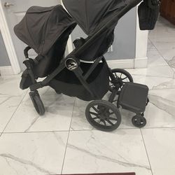 Great Baby Jogger City Select Lux Double Stroller With Accessories 
