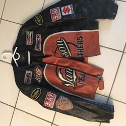 Vanson motorcycle leather size 48