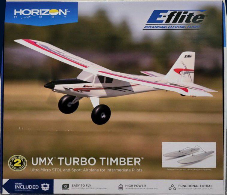 E-flite RC Airplane UMX Turbo Timber BNF 