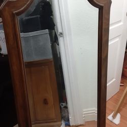 Beautiful Wood Vintage Mirror 