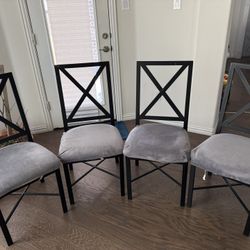 4 Iron Chairs