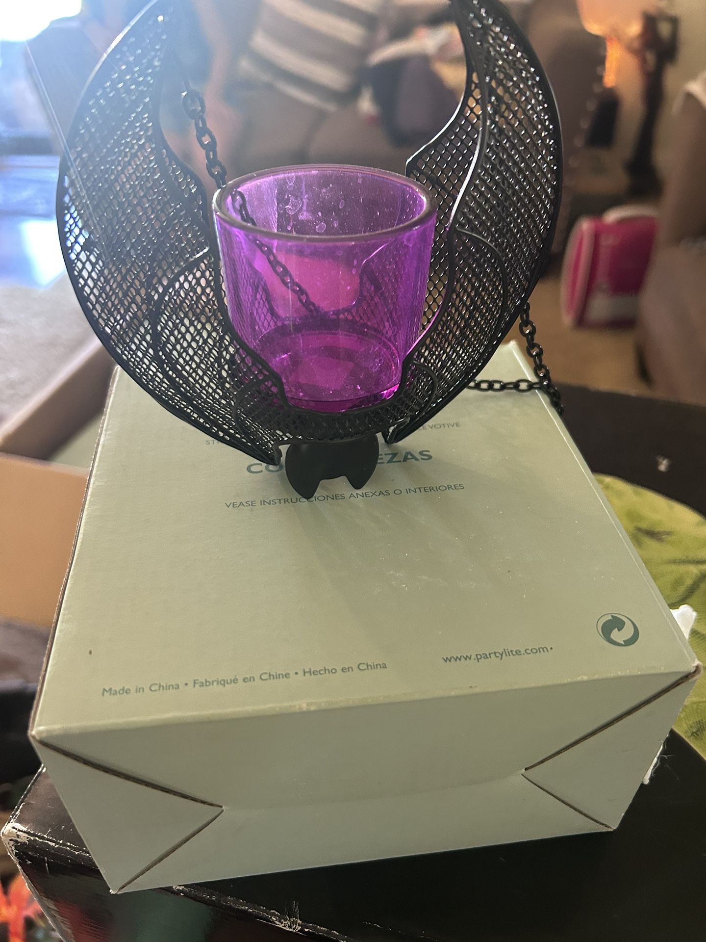 Halloween Bat Candle Holder