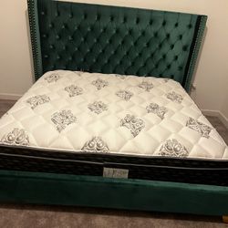 King bed frame And mattress