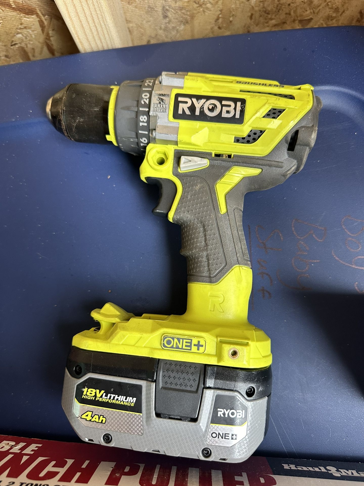 Ryobi Drill 18 Volt With Battery No Charger 