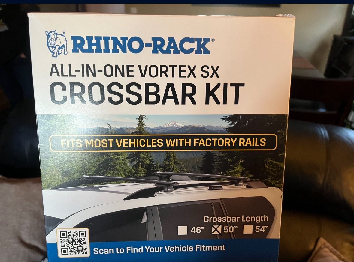 Rhino RACK ALL-in-One Crossbar kit 50” New in Box