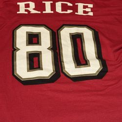 San Francisco 49ers #80 Jerry Rice Logo 7 Vintage 1980’s Jersey/Shirt. Men’s size: Large (will Fit XL). Pre Owned Excellent Condition SALE $35.00