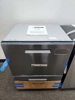 Profile 24 in. Front Control Double Drawer Dishwasher in Stainless Steel with 6-Cycles, 45 dBA/48dBA