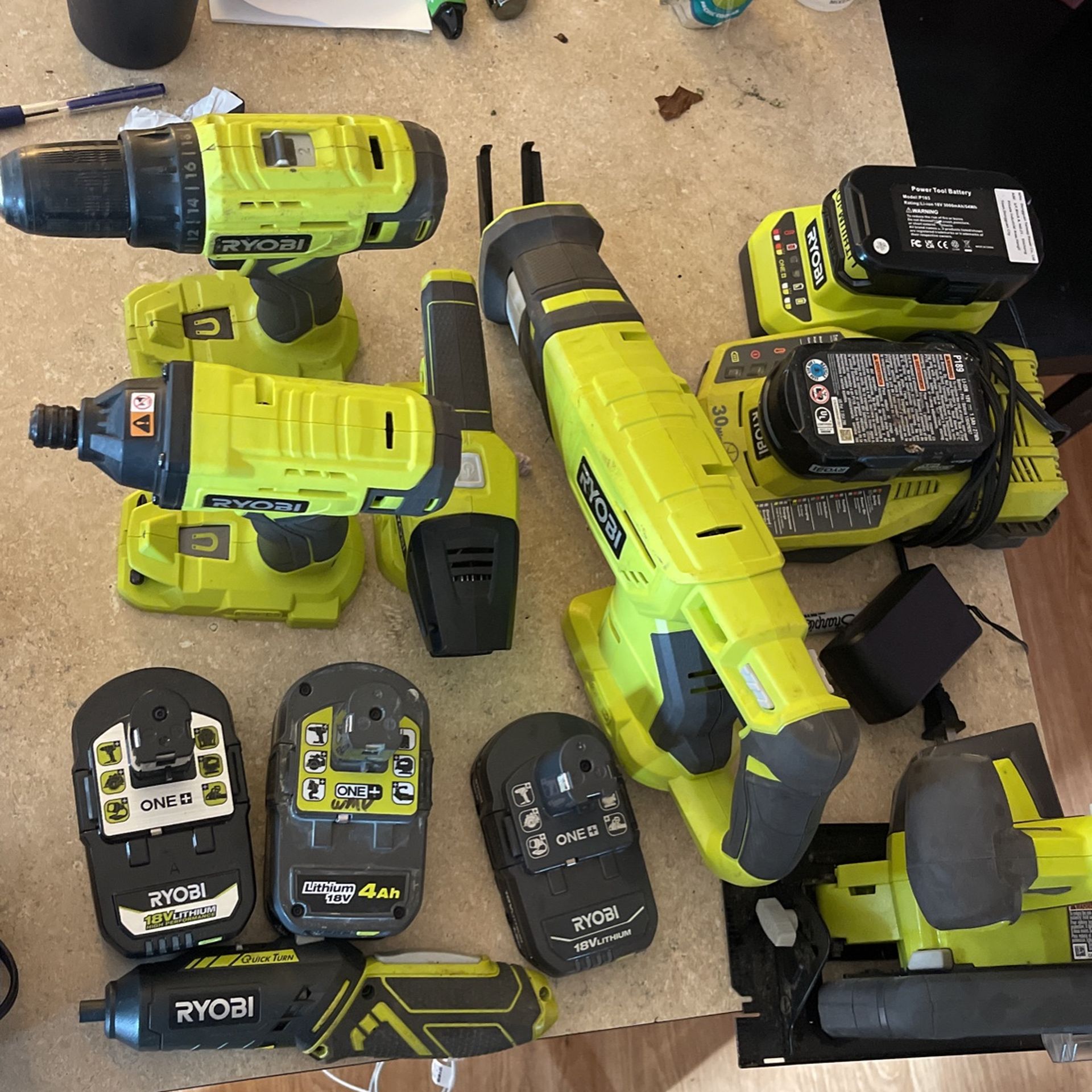 Power Tools And Batter Ryobi, Kobalt