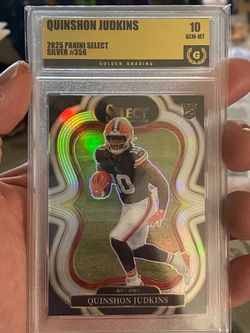 2025 Panini Select Quinshon Judkins Silver Rookie ~ Gem Mint 10
