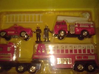 Car fireman fire trucks