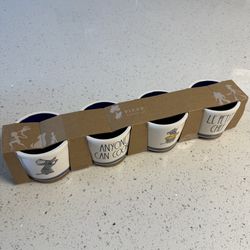 Rae Dunn Disney Pixar Ratatouille Ceramic Cups Set BRAND NEW NEVER USED