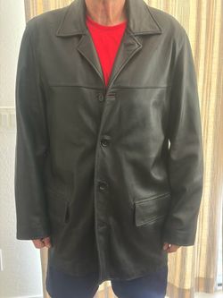 Genuine leather 3/4 jacket