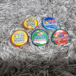 Autism Pin Back Buttons