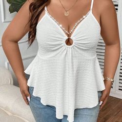 Plus Size White Tank Top