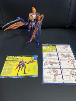 Transformers Beast Machines Skydive (2000) - 100% Complete with Manual & Card