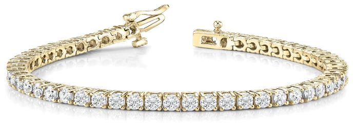 14k cz Diamond Tennis Bracelet gold