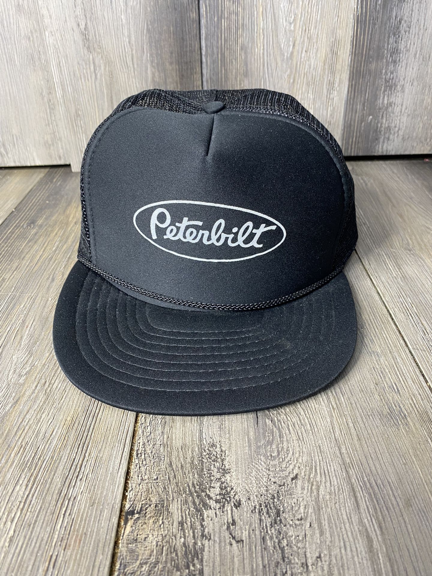 Vintage Peterbilt Trucks Snapback Trucker Mesh Hat Cap Black White Sri Lanka