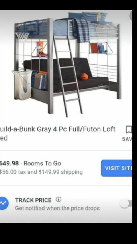 Full over Full /+Futon bunk bed frame only kissimmee poinciana area pick up only