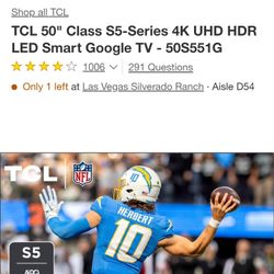 50 Inch Tlc Smart Tv