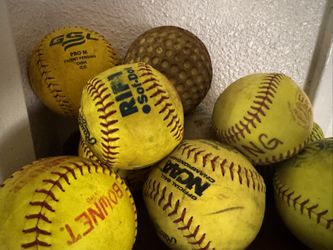Used Softballs 