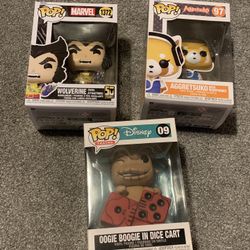 Funko Pop Lot (Marvel, Disney, Aggretsuko)