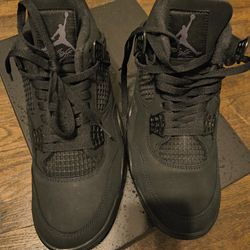 New Jordan 4 Black Cats Size 11.5