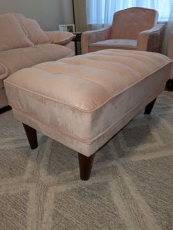 Pink ottoman