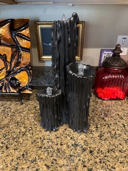 Black Dripping Candle Decor