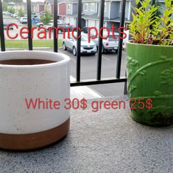 ceramic pots, patio things