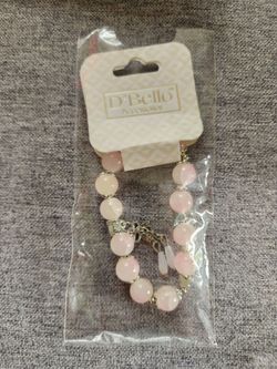 D'Bello Accessories Pink Beaded Bracelet