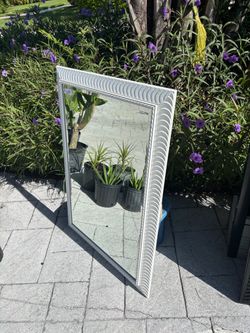 24 x 36 White Mirror