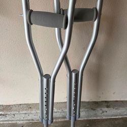 Aluminum short crutches/Gait Belt