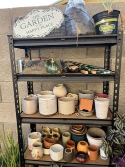 Garden Tools,Pots, And Plant Cuttings